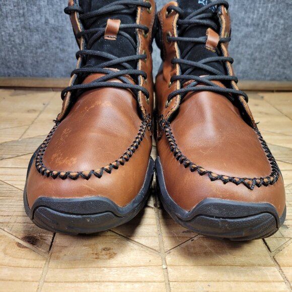 KURU Quest Men\'s‎ 8.5 Brown Leather Ankle Lace Up Camp Hiking Boots Trail Moc main image 9